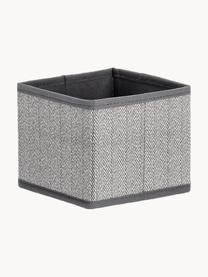 Caja plegable Tidy, An 14 cm, Tapizado: fibra sintética, Tonos grises, An 14 x F 14 cm