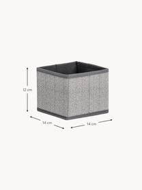 Boîte de rangement pliable Tidy, larg. 14 cm, Tons gris, larg. 14 x prof. 14 cm