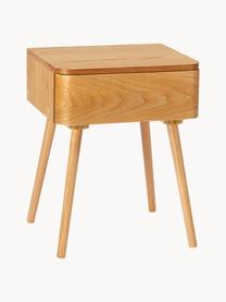 Table de chevet en bois Gunydin, MDF, placage de pin, Bois de pin, larg. 40 x haut. 51 cm