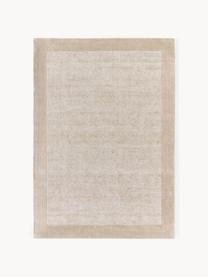 Laagpolig vloerkleed Kari, 100% polyester, GRS-gecertificeerd, Beige, B 80 x L 150 cm (maat XS)