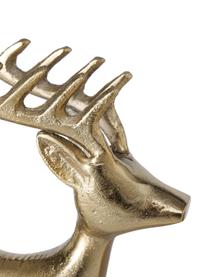 Cerf décoratif Roland, Aluminium, Doré, larg. 21 x haut. 19 cm