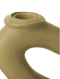 Candelabro beige dalla forma organica Swirl, Poliresina, Beige, Larg. 35 x Alt. 20 cm