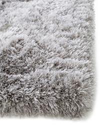 Glänzender Hochflor-Teppich Lea in Hellgrau, Flor: 50% Polyester, 50% Polypr, Grau, B 300 x L 400 cm (Größe XL)