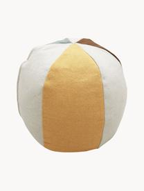 Handgefertigter Pouf Ball, Bezug: 97 % Baumwolle, 3 % ander, Mehrfarbig, Ø 45 x H 50 cm