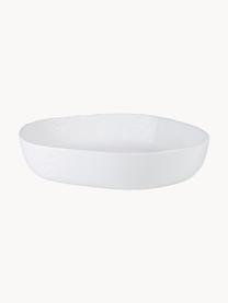 Porcelánová servírovací mísa v organickém tvaru Freiform, Porcelán, glazovaná vnitřní strana, Bílá, Š 22 cm, H 18 cm