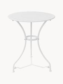 Mesa redonda de exterior Century, Metal con pintura en polvo, Blanco, Ø 58 x Al 71 cm