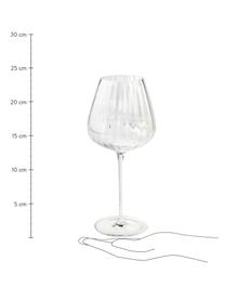 Copas de vino tinto Akia, 4 uds., Vidrio, Transparente, Ø 10 x Al 24 cm