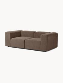 Modulares Sofa Lena (3-Sitzer), Bezug: Webstoff (88% Polyester, , Gestell: Kiefernholz, Schichtholz,, Webstoff Dunkelbraun, B 209 x T 106 cm