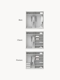 Modularer Schwebetürenschrank Leon, 200 cm Breite, mehrere Varianten, Korpus: Spanplatte, melaminbeschi, Hellgrau, Basic Interior, B 200 x H 200 cm