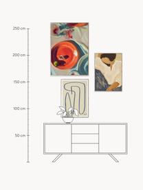 Poster Artwall no. 20 mit Rahmen, 3er-Set, Rahmen: Eichenholz, Front: Plexiglas Dieses Produkt , Mehrfarbig, Set mit verschiedenen Grössen