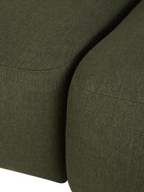 Modulaire chaise longue Sofia in groen, Bekleding: 100% polypropyleen De sli, Frame: massief grenenhout, spaan, Poten: kunststof, Geweven stof groen, B 340 x D 95 cm