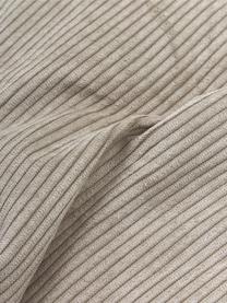 Cord-Sofa-Kissen Lennon, Bezug: Cord (92 % Polyester, 8 %, Cord Hellbeige, B 60 x L 60 cm