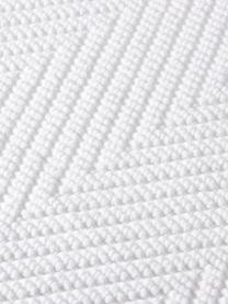 Koupelnový kobereček se vzorem rybí kosti Soft Cotton, Bílá