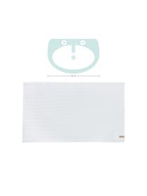 Tappeto bagno con motivo spina di pesce Soft Cotton, Cotone, Bianco, Larg. 60 x Lung. 100 cm