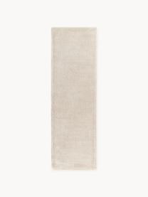 Handgewebter Kurzflor-Läufer Ainsley, 60 % Polyester, GRS-zertifiziert
40 % Wolle, Hellbeige, B 80 x L 200 cm