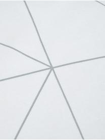 Baumwoll-Wendekissenbezug Marla mit grafischem Muster, 50 x 70 cm, Webart: Renforcé Fadendichte 144 , Grau, Weiss, B 50 x L 70 cm