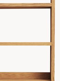Mobiletto pensile da bagno con specchio Plubia, Struttura: legno di teak, Legno di teak, lastra di vetro, Larg. 50 x Alt. 70 cm