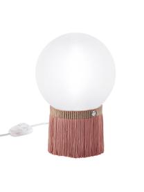 Lampa stołowa z funkcją przyciemniania Atmosfera Fringe, Blady różowy, biały, S 20 x W 30 cm