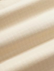 Poszwa na kołdrę z tkaniny typu seersucker Davey, Beżowy, biały, S 200 x D 200 cm