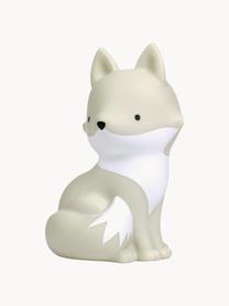 Veilleuse à intensité variable avec fonction minuterie Fox, Plastique, Beige clair, blanc, larg. 11 x haut. 15 cm