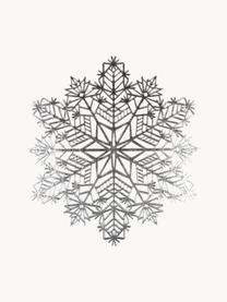 Sneeuwvlok placemats Snowflake in zilver, 2 stuks, Kunststof (PCV), Zilverkleurig, Ø 38 cm