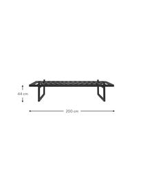 Konštrukcia dennej postele Minimal, Dubové drevo, s FSC certifikátom, Dubové drevo, čierna lakovaná, Š 70 x D 200 cm