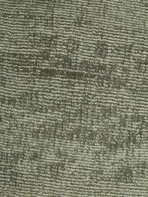 Tappeto in viscosa fatto a mano Jane, Retro: 100% cotone, Verde scuro, Larg. 200 x Lung. 300 cm (taglia L)