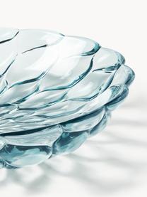 Hluboké talíře se strukturálním vzorem Jellies, 4 ks, Umělá hmota, Světle modrá, Ø 22 cm