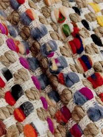 Housse de coussin 45x45 jute multicolore Cando, Jute, multicolore