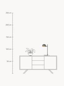 Lámpara de mesa Pose, Estructura: metal recubierto, Cable: cubierto en tela, Gris, negro, F 29 x Al 49 cm