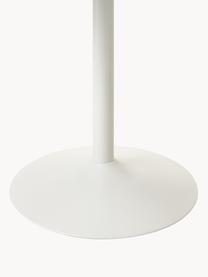 Table ovale en marbre Miley, 120 x 90 cm, Blanc, marbré, larg. 120 x prof. 90 cm