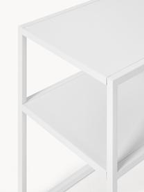 Credenza bassa in metallo Neptun, Metallo verniciato a polvere, Bianco, Larg. 120 x Alt. 46 cm