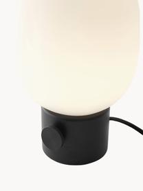 Malá stmívatelná stolní lampa JWDA, V 29 cm, Bílá, černá, Ø 17 cm, V 29 cm