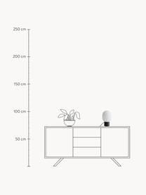 Malá stmívatelná stolní lampa JWDA, V 29 cm, Bílá, černá, Ø 17 cm, V 29 cm