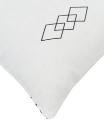 Poszewka na poduszkę z flaneli Tabitha, 2 szt., Ecru, czarny, S 40 x D 80 cm