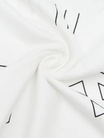 Flanelová obliečka na vankúš so vzorom Tabitha, 2 ks, Écru, čierna, Š 40 x D 80 cm