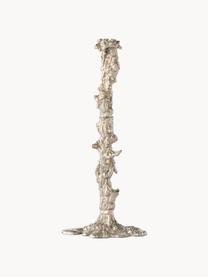 Świecznik z metalu Drip, Metal powlekany, Odcienie srebrnego, S 22 x W 50 cm