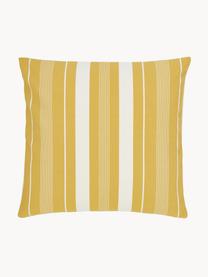 Housse de coussin 45x45 jaune Raji, 100 % coton, Blanc, jaune, larg. 45 x long. 45 cm