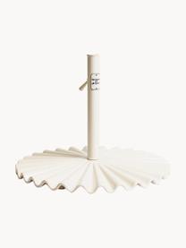 Base ombrellone rotonda Clamshell, Acciaio rivestito, Bianco, Ø 60 x Alt. 41 cm
