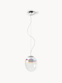 Petite suspension LED soufflée bouche Stellar Nebula, intensité lumineuse variable, Transparent, irisé, Ø 30 x haut. 37 cm