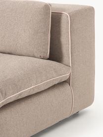 Mittelmodul Felix, Bezug: 100 % Polyester Der strap, Gestell: Massives Kiefern- und Fic, Webstoff Beige, B 100 x T 110 cm