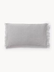 Housse de coussin pur lin avec franges Luana, 100 % pur lin

Le lin est naturellement doté d'un toucher plutôt rugueux et d'un aspect froissé
Sa résistance élevée au accrocs lui confère robustesse et longévité, Gris clair, larg. 30 x long. 50 cm