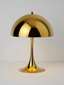 Lámpara de mesa Panthella, Al 44 cm, Pantalla: acero recubierto, Estructura: aluminio recubierto, Cable: plástico, Acero dorado, Ø 32 x Al 44 cm