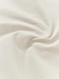 Funda de cojín de algodón con tejido capitoné Sela, 100% algodón, Beige, blanco crema, An 45 x L 45 cm