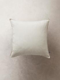 Poszewka na poduszkę z lnu Alina, 100% len, Beżowy, złamana biel, S 50 x D 50 cm