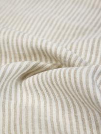 Housse de coussin 50x50 pur lin Alina, 100 % pur lin, Beige, blanc cassé, larg. 50 x long. 50 cm