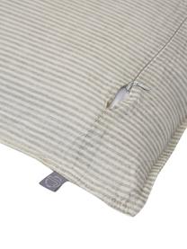 Housse de coussin 50x50 pur lin Alina, 100 % pur lin, Beige, blanc cassé, larg. 50 x long. 50 cm