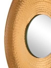 Rundes Wandspiegel-Set Eyes, 3-tlg., Rahmen: Aluminium, gehämmert und , Spiegelfläche: Spiegelglas, Goldfarben, Set mit verschiedenen Größen