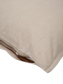Pościel z bawełny z efektem sprania Arlene, Beżowy, 200 x 200 cm + 2 poduszki 80 x 80 cm