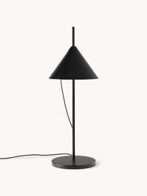 Grande lampe à poser LED à intensité variable avec fonction minuterie Yuh, Noir, Ø 20 x haut. 61 cm